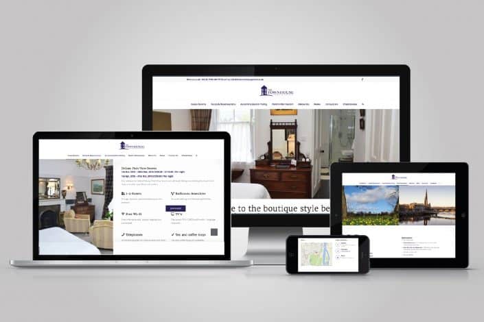 TTH-WebsiteMock-up-0616-01 The Townhouse website shown on desktip, laptop, tablet and phone